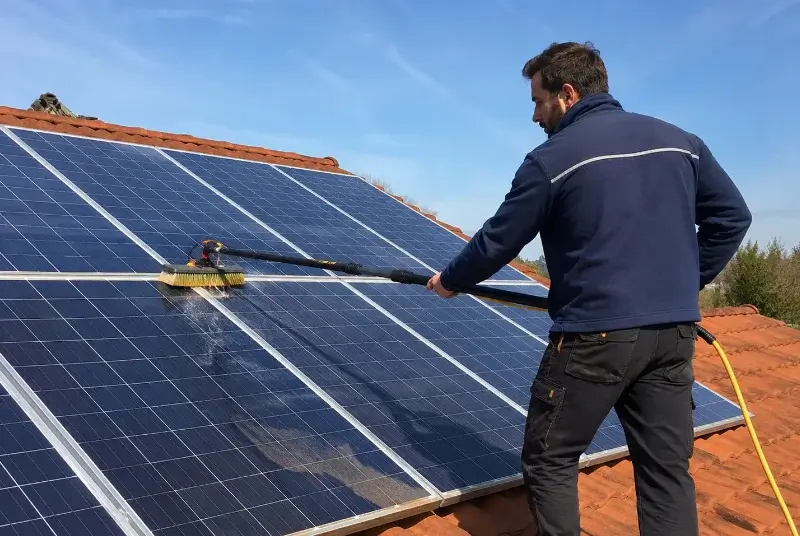 Nettoyage et entretien de panneaux solaires à Hédé-Bazouges